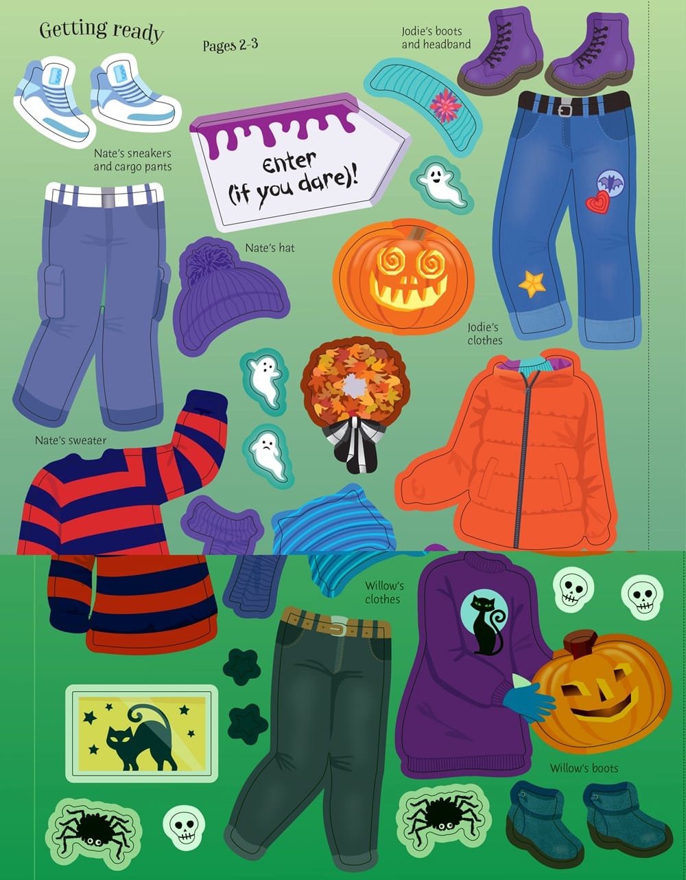 Sticker Dolly Dressing Halloween Party Harper Collins Childrens Lil Tulips