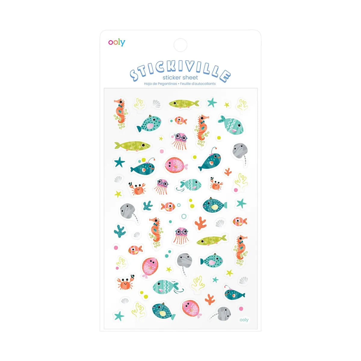 Stickiville: Standard Stickers - Ocean Buddies (1 Sheet) OOLY Lil Tulips