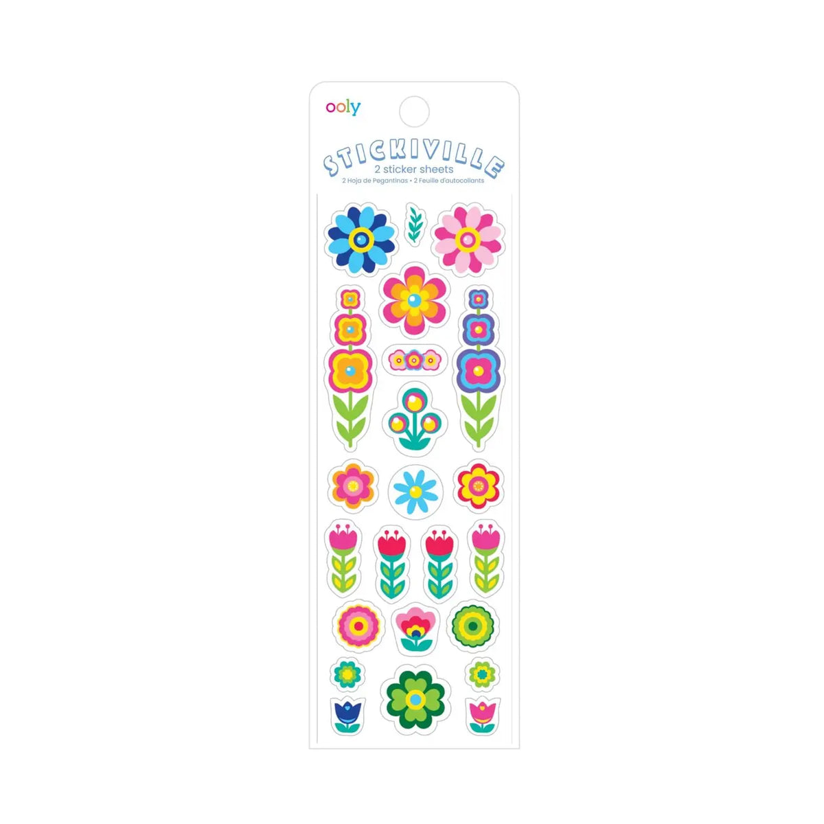 Stickiville Stickers: Fun Flowers - Skinny (2 Sheets) OOLY Lil Tulips