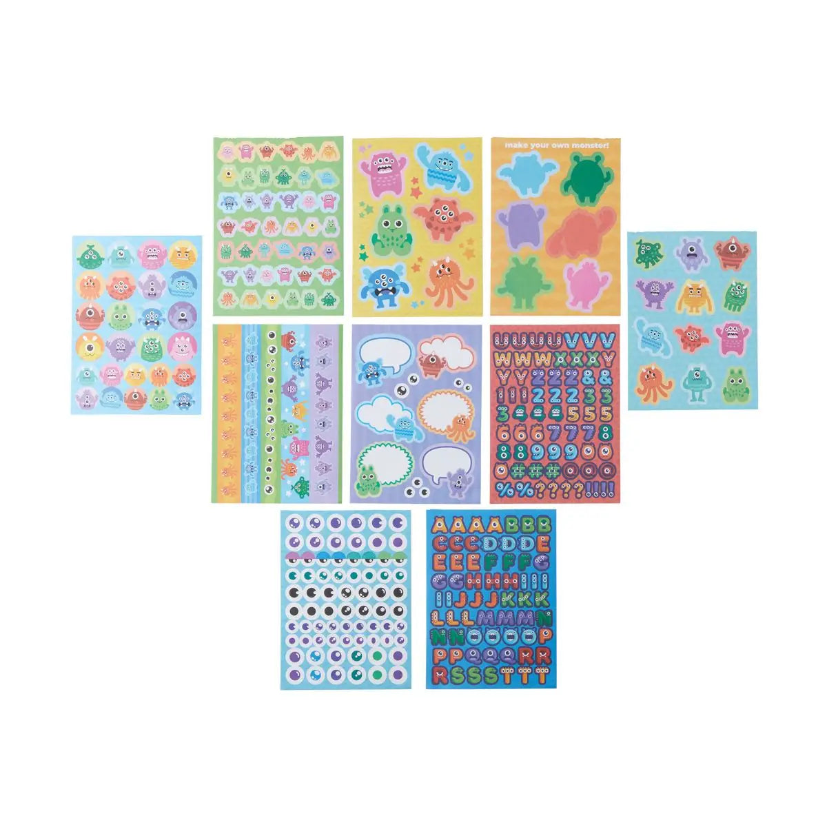 Stickiville Stickers: Monsters - Book (10 Sheets) OOLY Lil Tulips