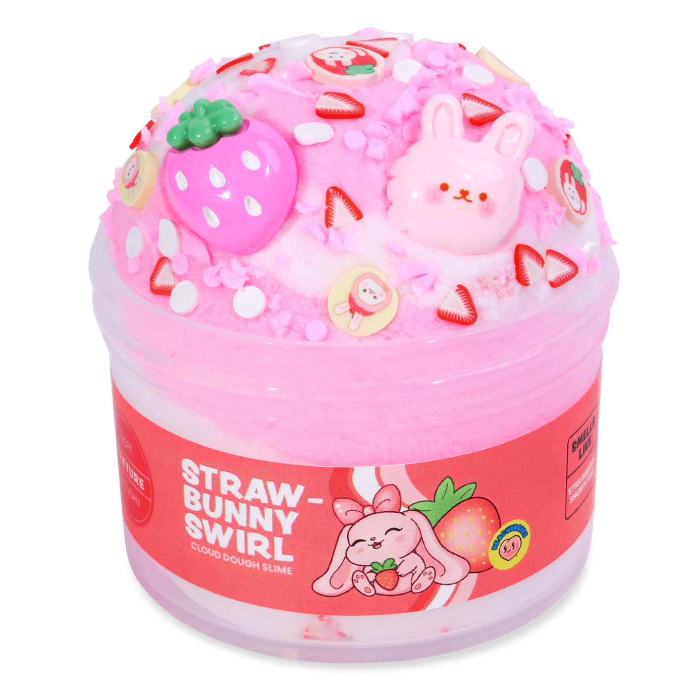 Straw-Bunny Swirl Slime Peachybbies Lil Tulips