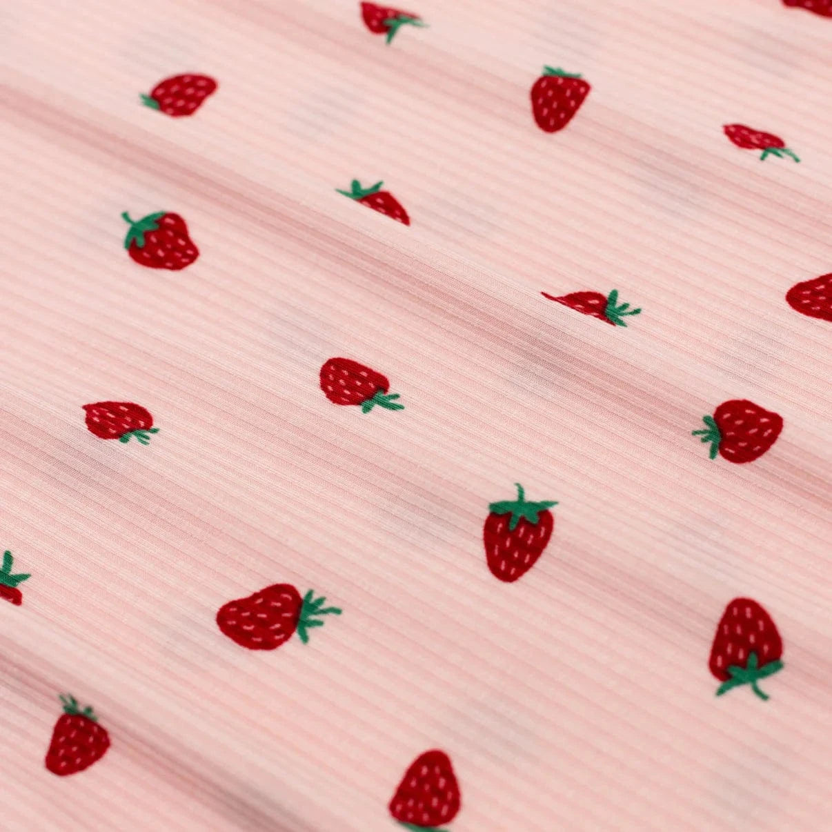 Strawberries Small Ribbed Zip Romper Brave Little Ones Lil Tulips
