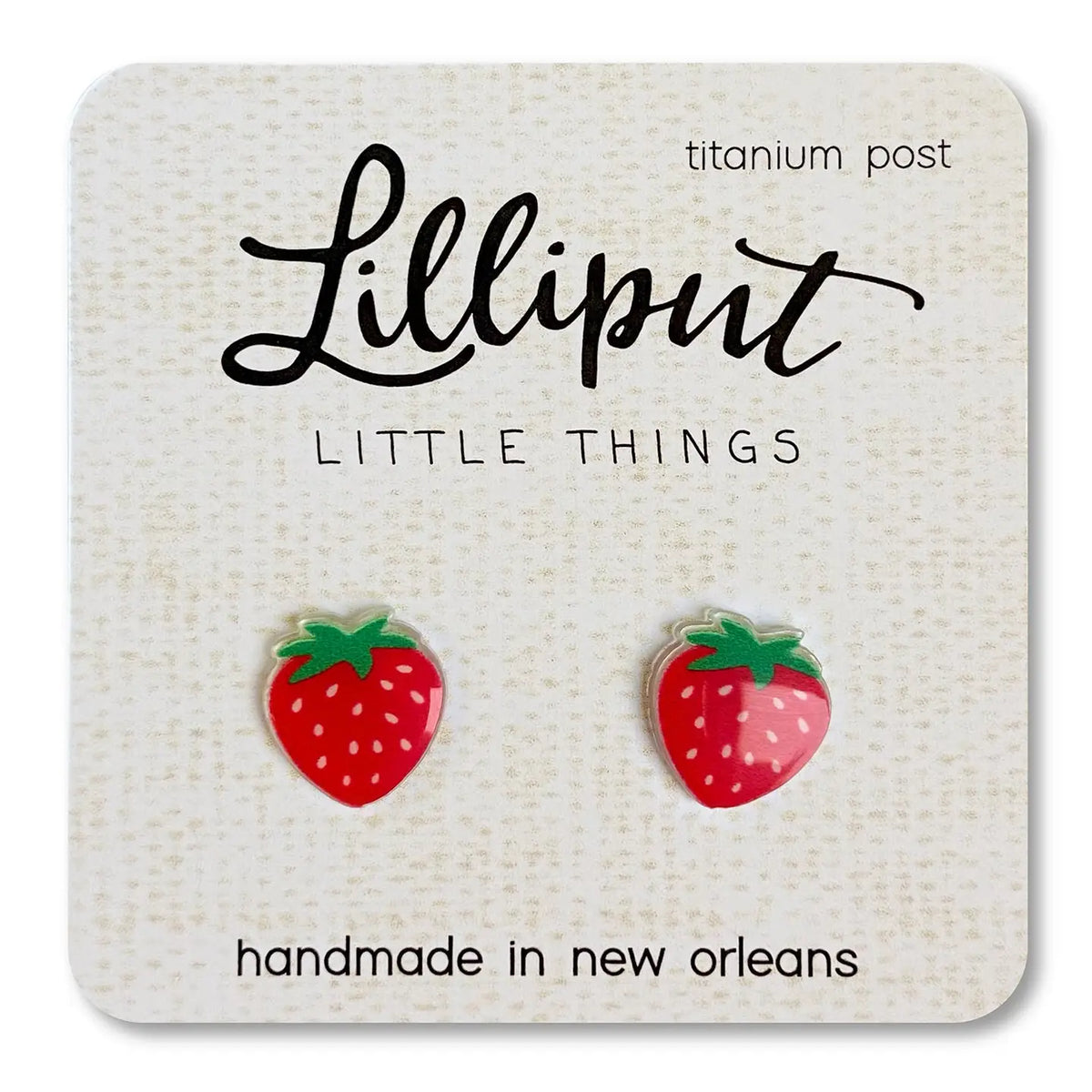 Strawberry Earrings Lilliput Little Things Lil Tulips
