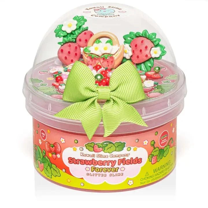 Strawberry Fields Forever Glitter Slime Kawaii Slime Company Lil Tulips