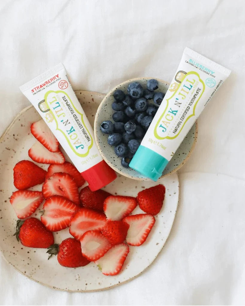 Strawberry Natural Toothpaste Jack n' Jill Lil Tulips