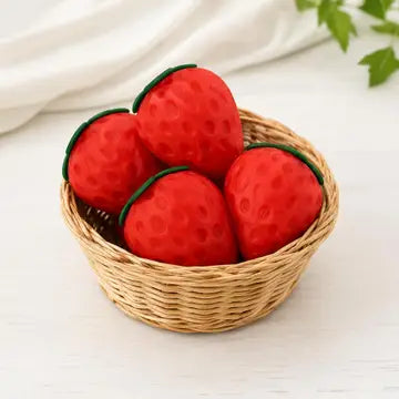 Strawberry Squeeze Squishy Stress Relief Toy Sensibling Corp. Lil Tulips