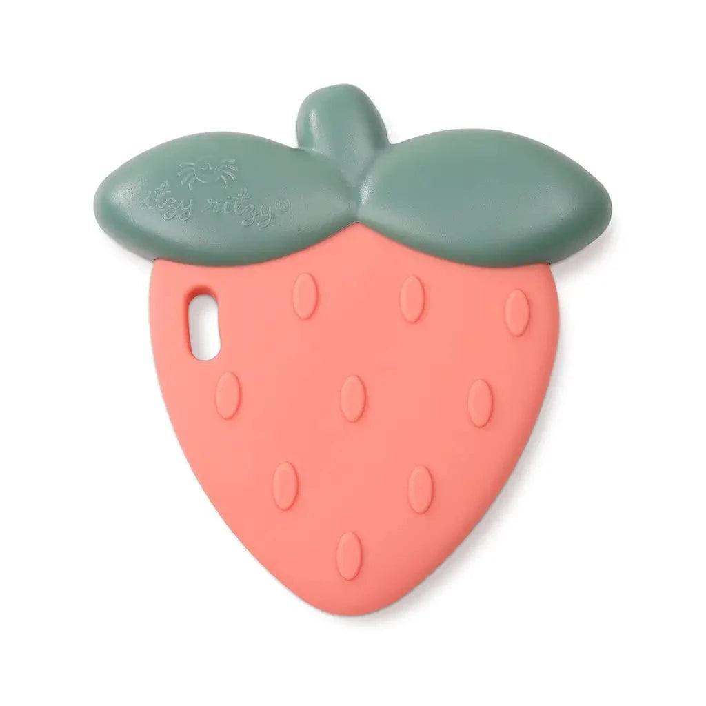 Strawberry Sweetie Rattle™ Itzy Ritzy Pacifiers & Teethers Lil Tulips
