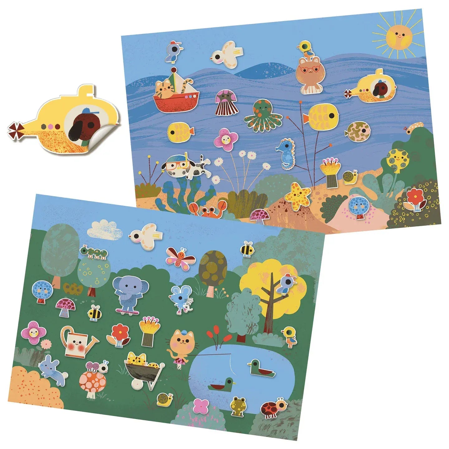 Summertime Repositionable Stickers Djeco Lil Tulips