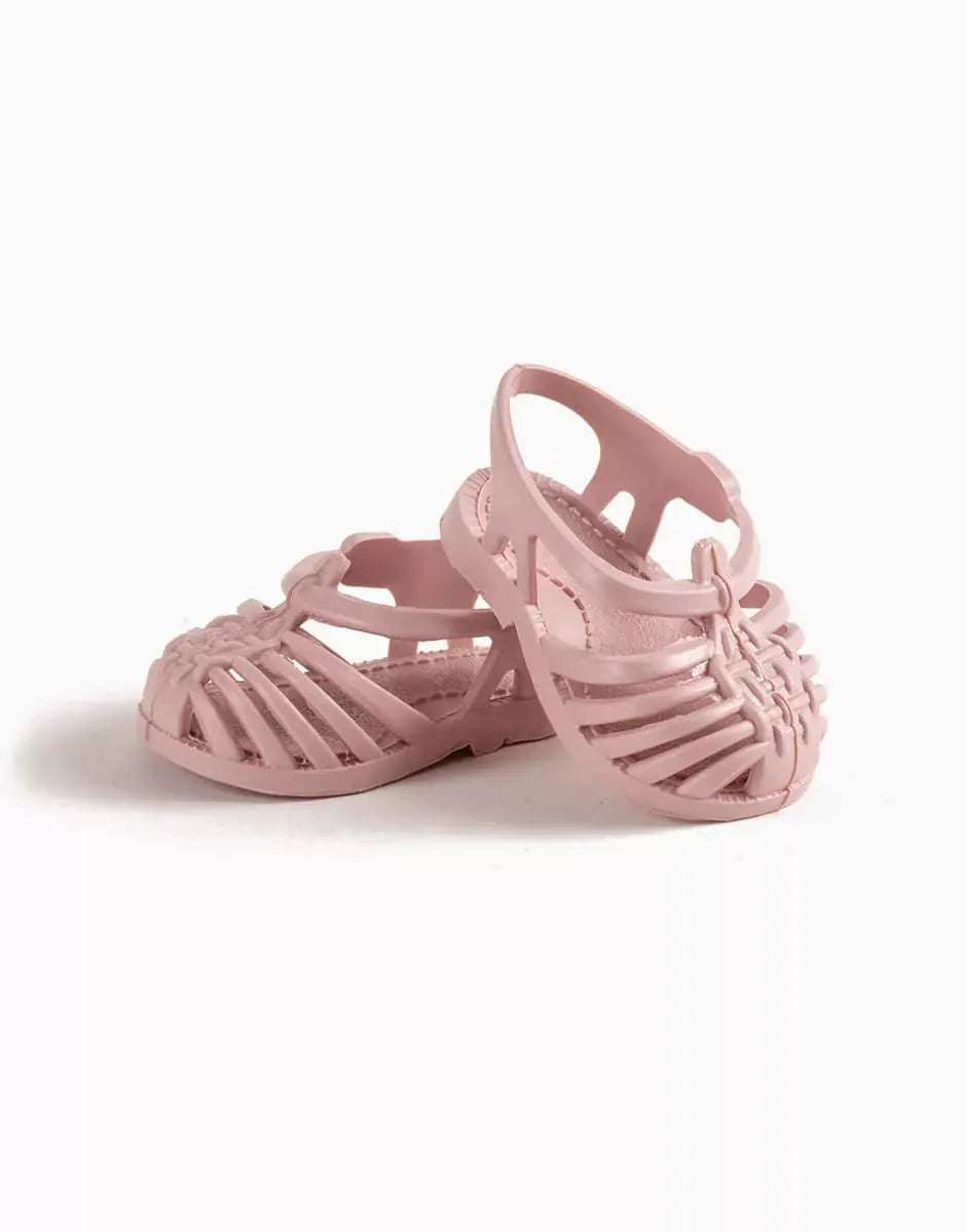 Sun Beach Sandals for Doll - Marshmallow Pink Minikane Lil Tulips