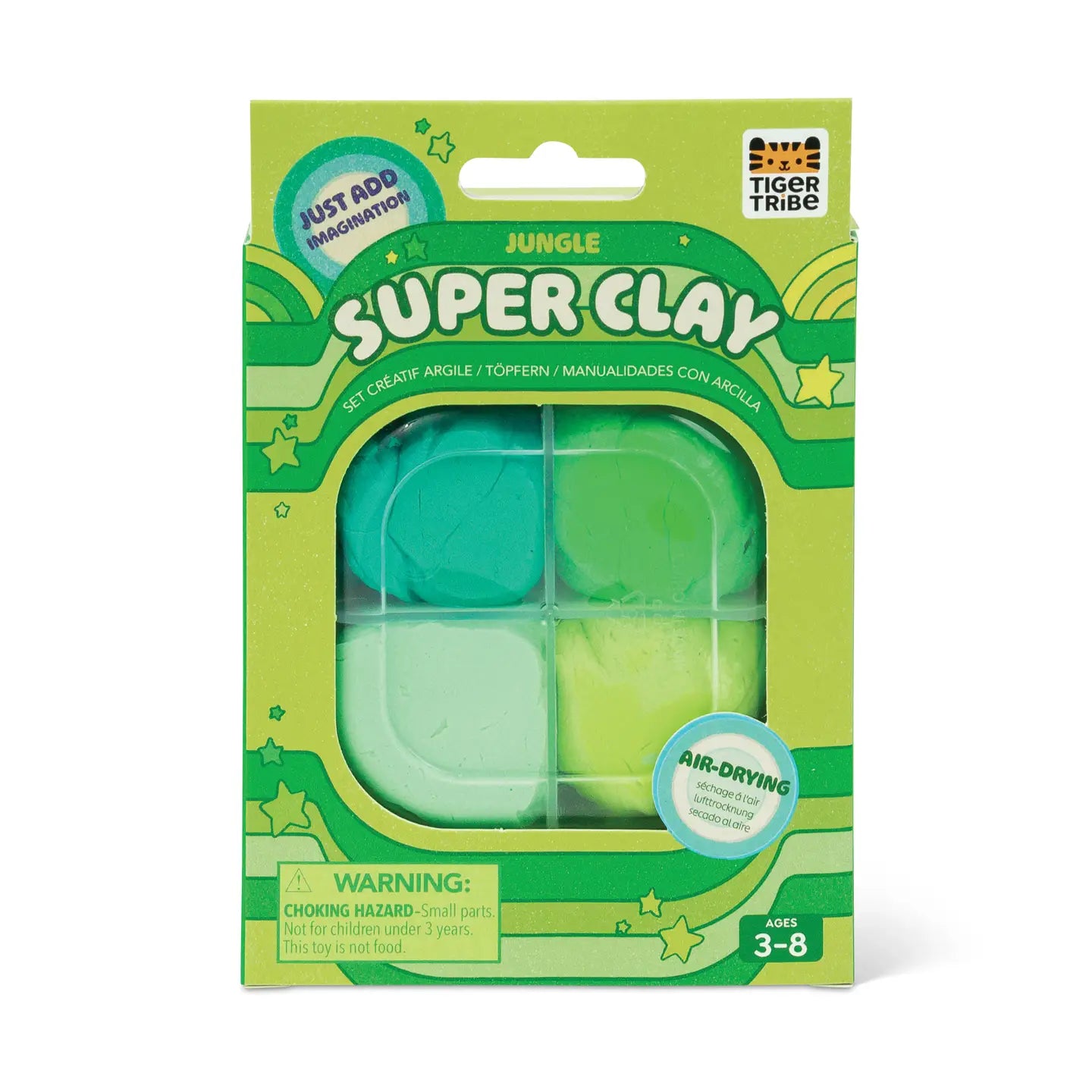 Super Clay - Jungle (Greens) Tiger Tribe Lil Tulips