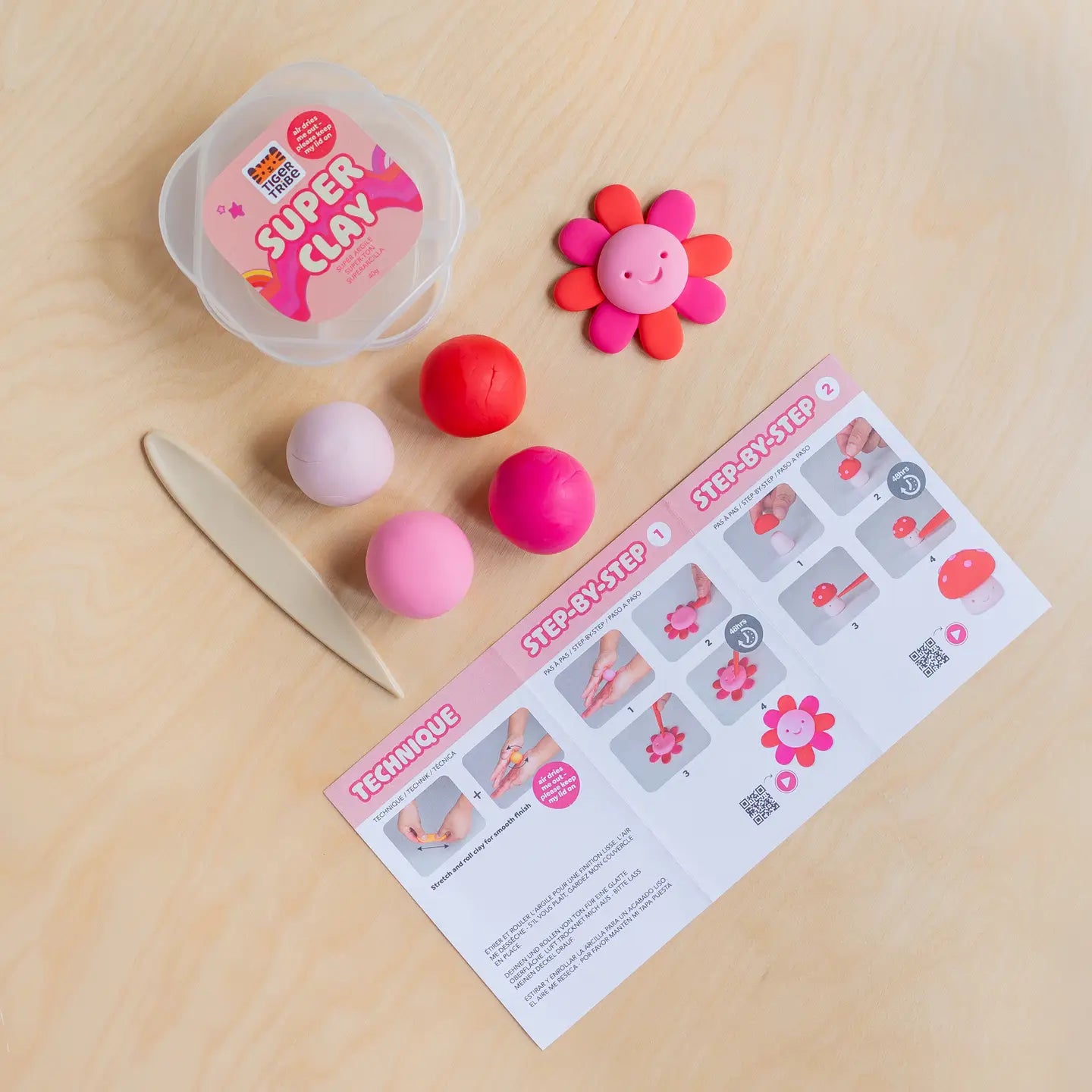 Super Clay - Sunset (Pink + Red) Tiger Tribe Lil Tulips