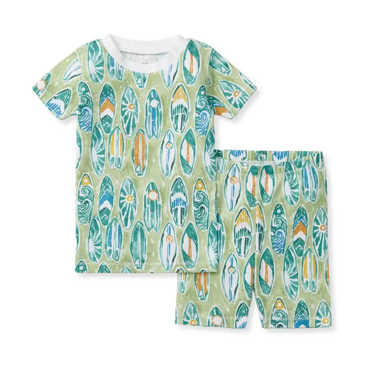 Surf Shop Organic Cotton Two-Piece Pajamas Burt's Bees Baby Lil Tulips
