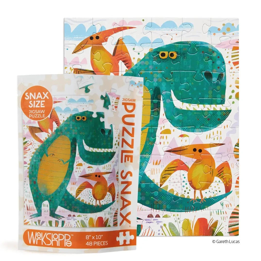 T-Rex and Friends 48 Piece Kids Puzzle Snax WerkShoppe Lil Tulips