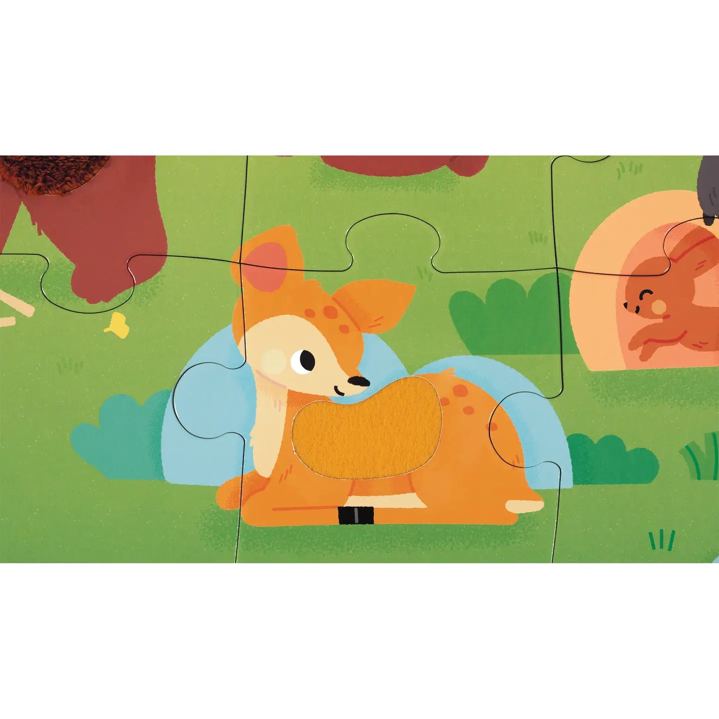 Tactile Forest Puzzle - 20 Pieces Janod Lil Tulips