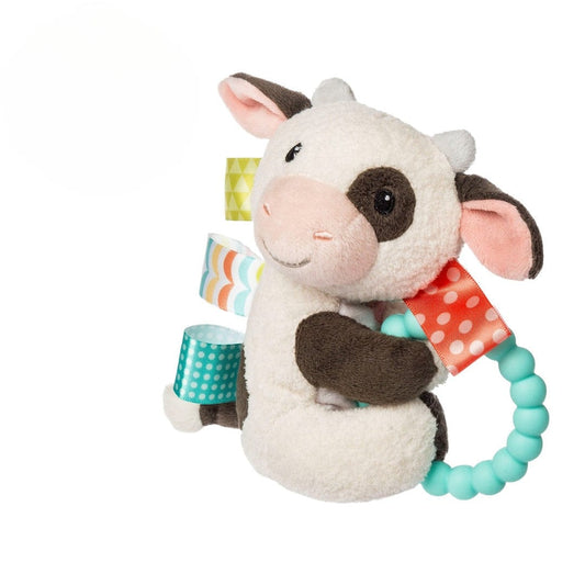 Taggies Buttercup Cow Teether Rattle – 6″ Mary Meyer Lil Tulips
