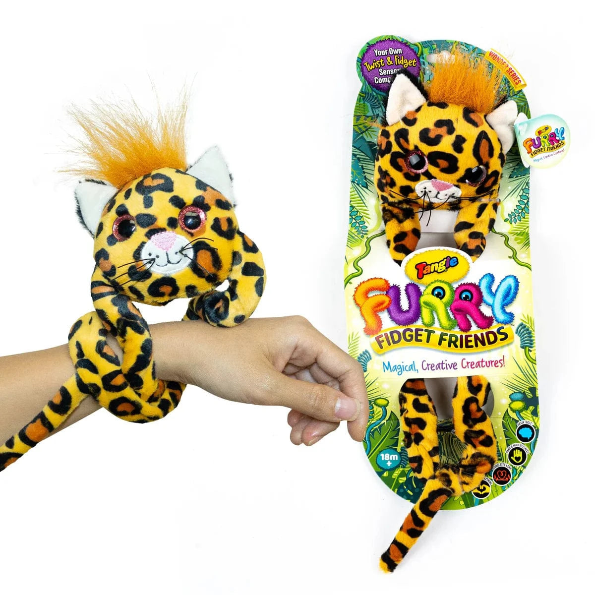 Tangle® Furry Fidget Friends Plush Sensory Fidget Toy- Wisdom Tangle Creations Lil Tulips
