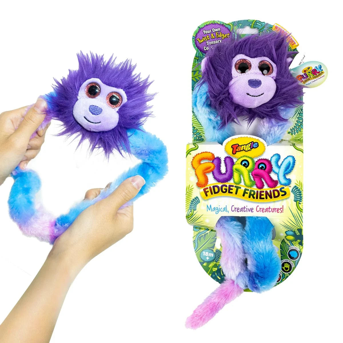 Tangle® Furry Fidget Friends Plush Sensory Fidget Toy- Zonk Tangle Creations Lil Tulips