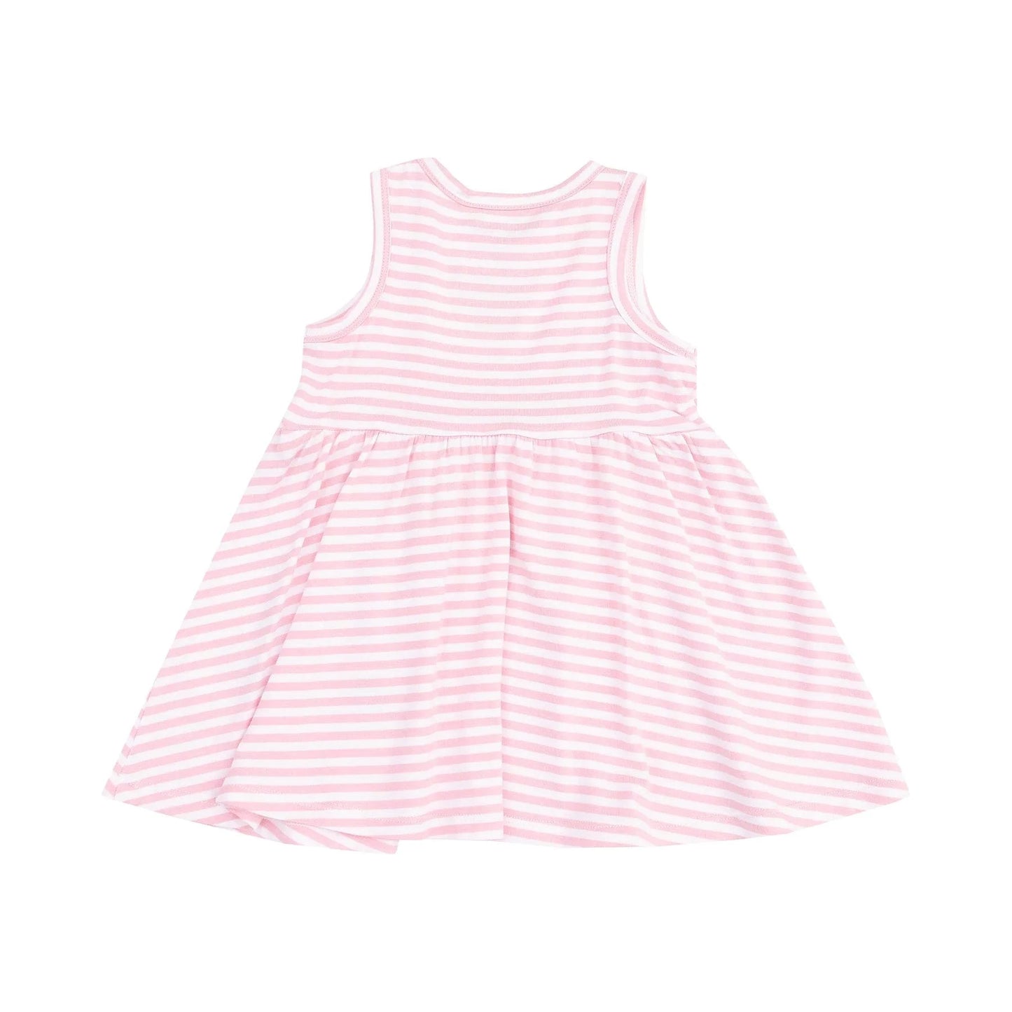 Tank Dress and Bloomer with Applique - Golf Pink Mini Gingham Angel Dear Lil Tulips