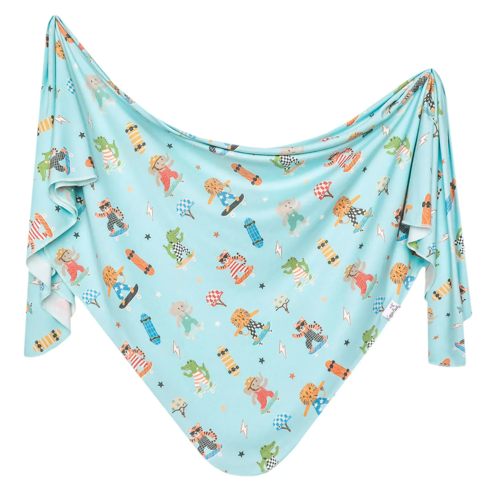 Tanner Knit Swaddle Blanket Copper Pearl Lil Tulips