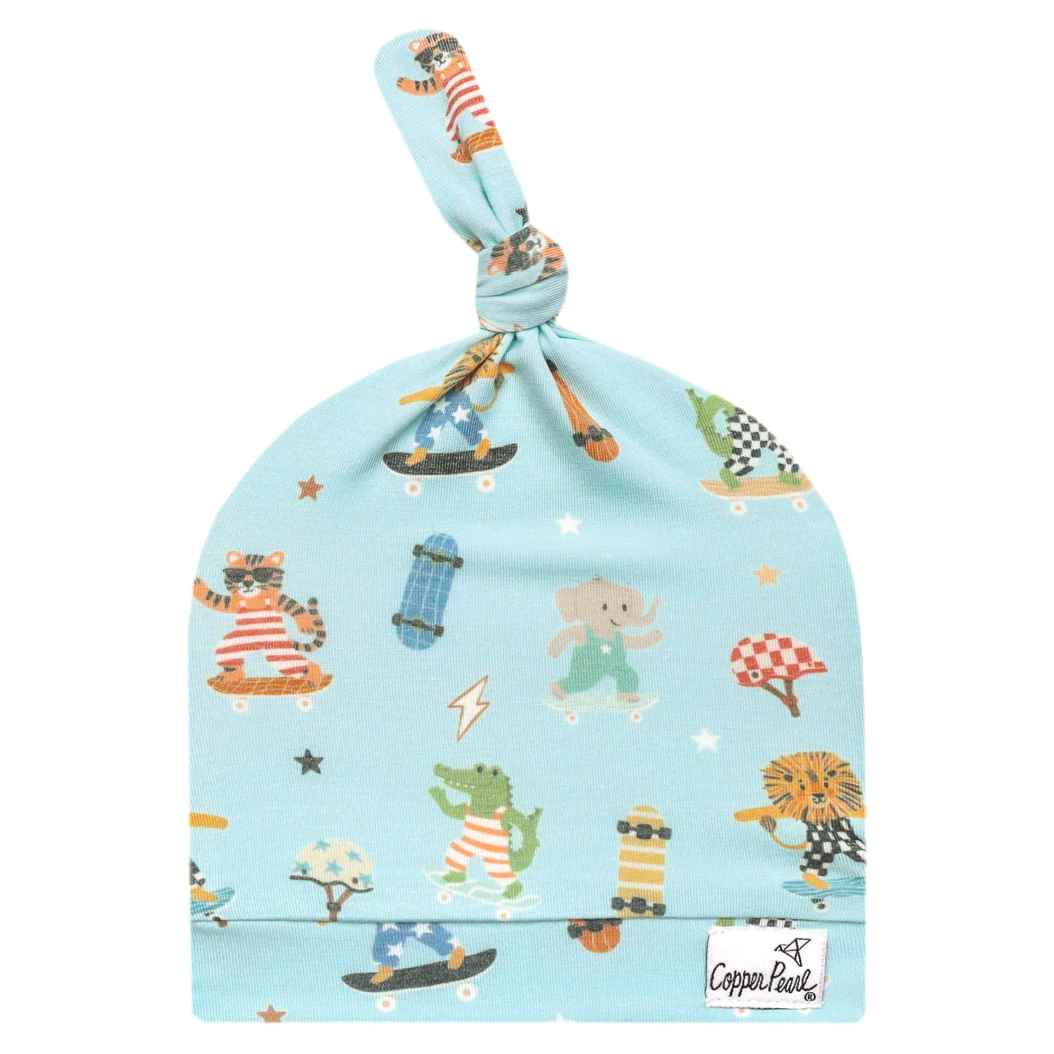 Tanner Top Knot Hat Copper Pearl Lil Tulips