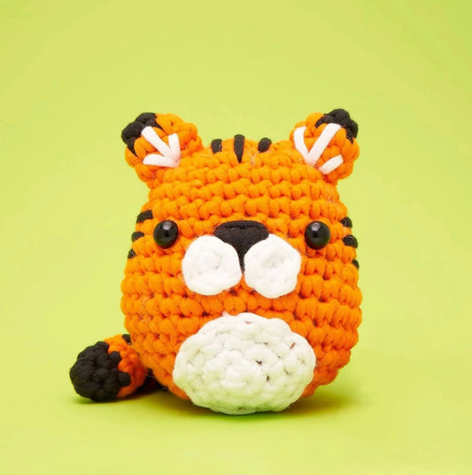 Tanya the Tiger Beginner Crochet Kit The Woobles Lil Tulips