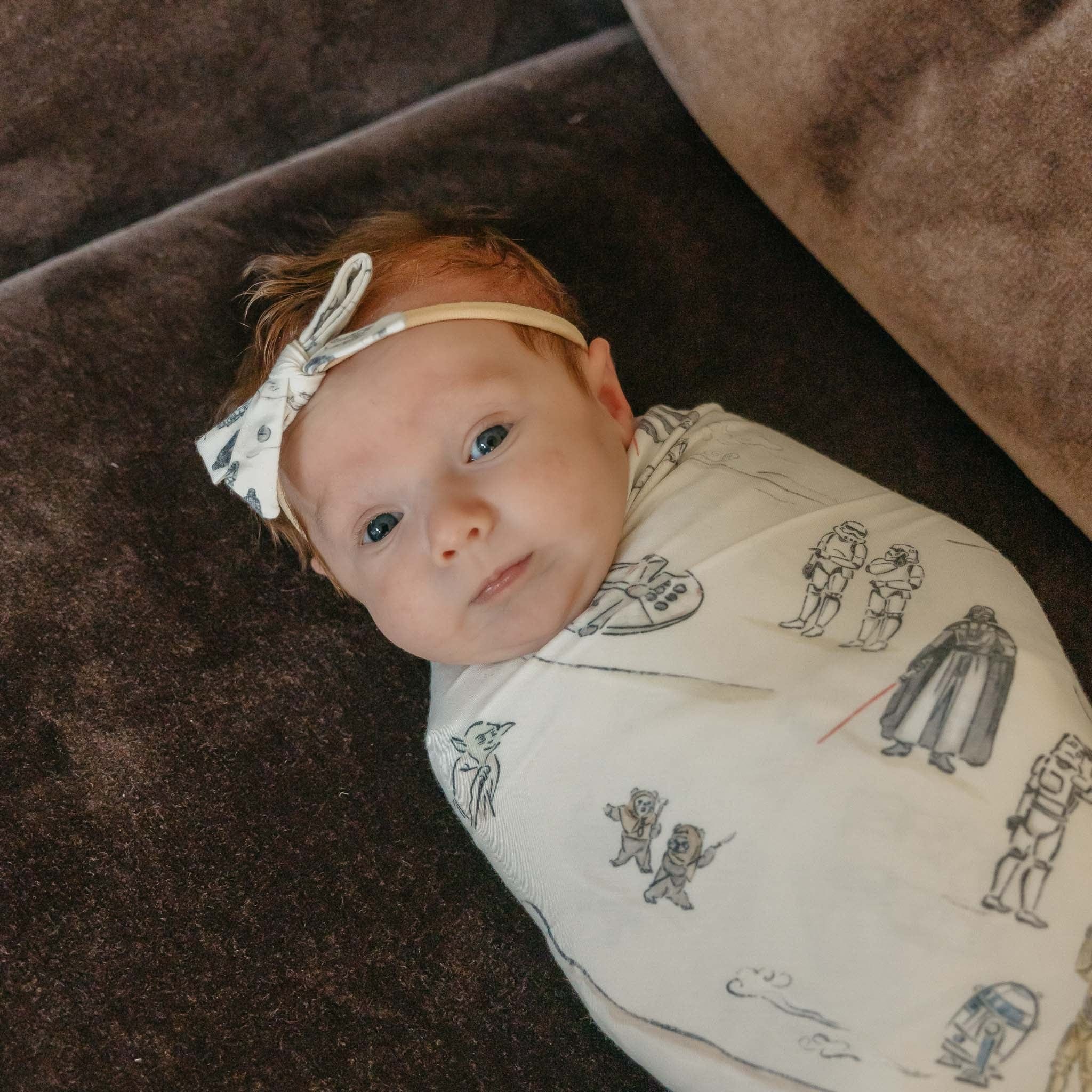 Tatooine Knit Swaddle Blanket Copper Pearl Lil Tulips