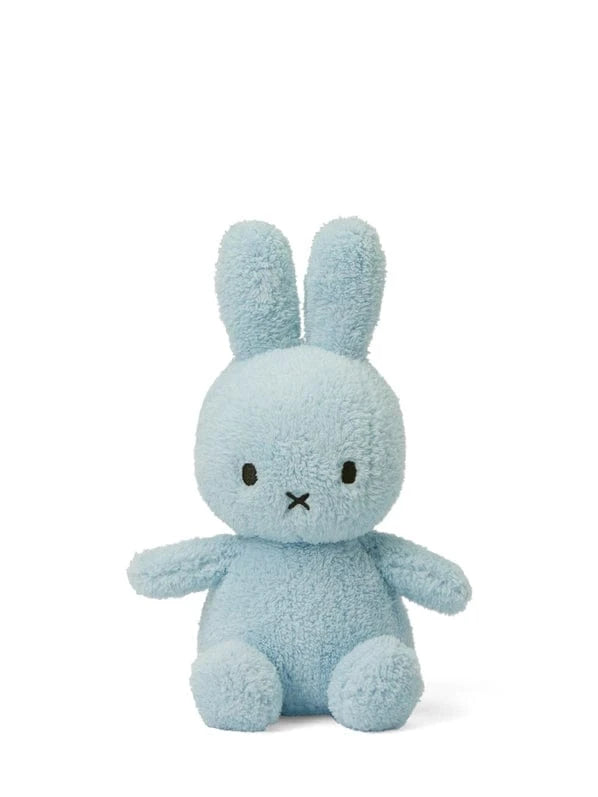 Terry Plush Miffy Sitting - Light Blue - 9" Bon Ton Toys Lil Tulips
