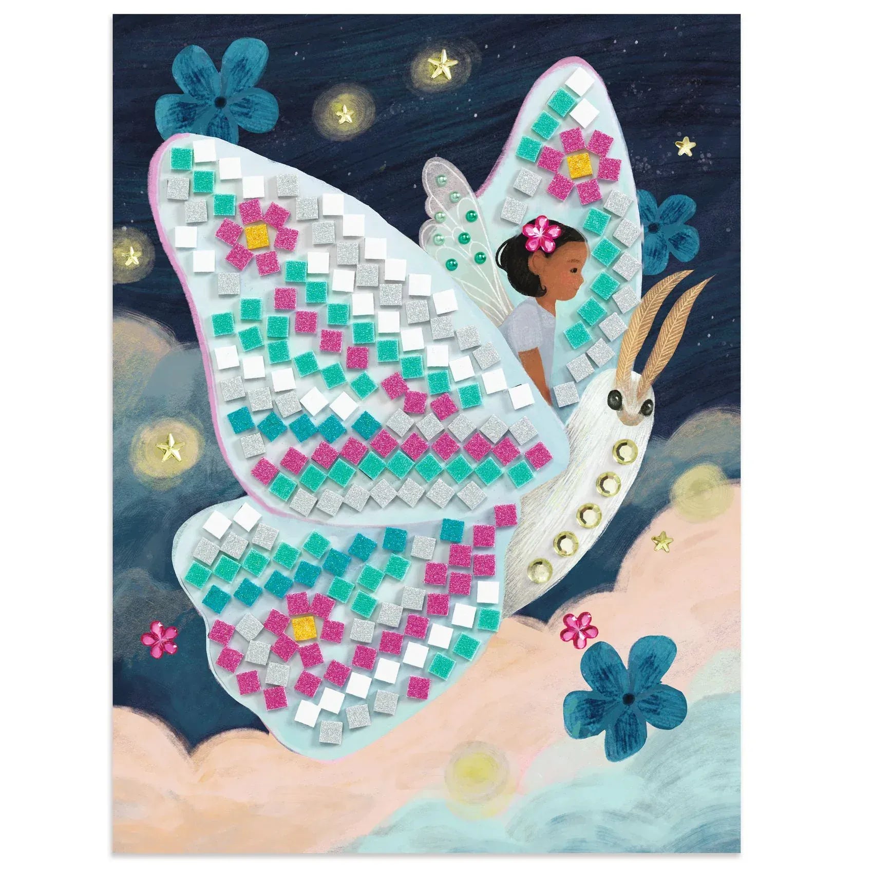The Enchanted World Mosaic Craft Kit Djeco Lil Tulips