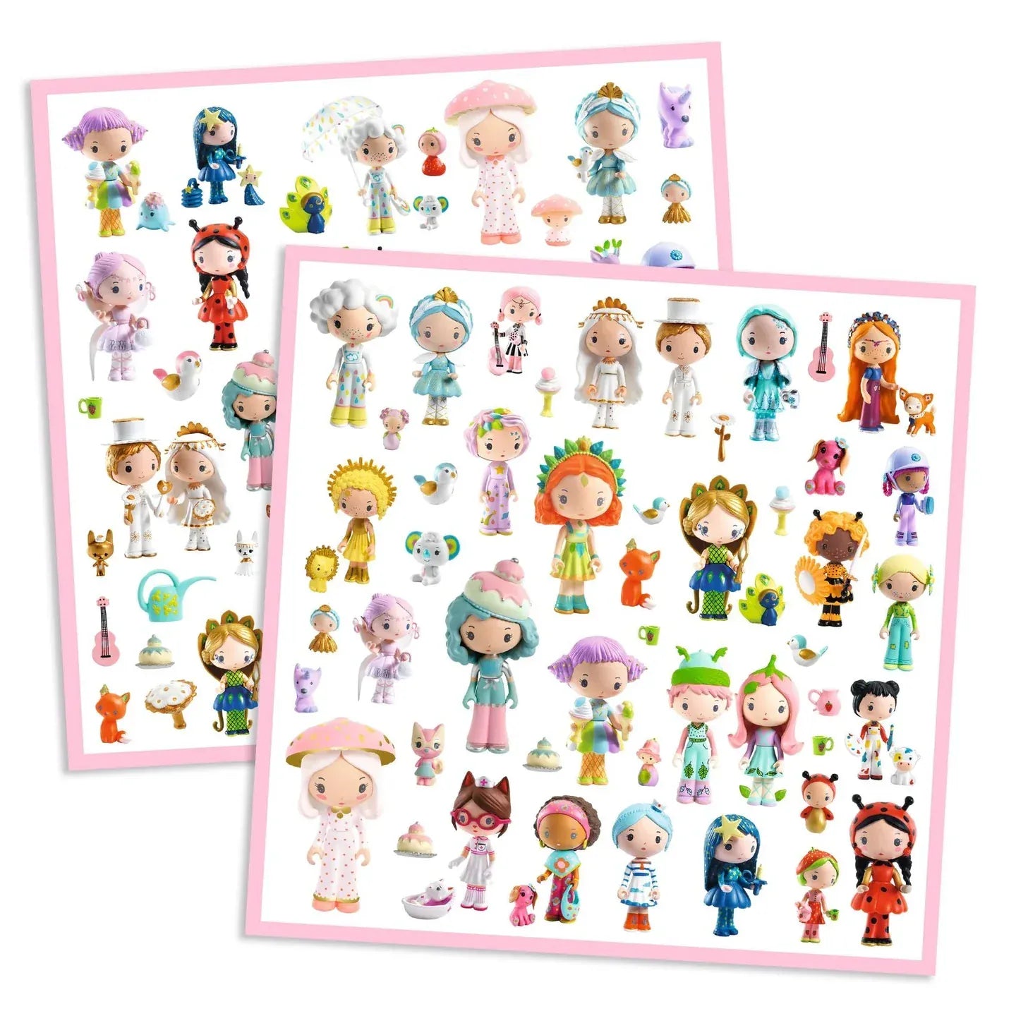 The Little World of Tinyly Sticker Sheets Djeco Lil Tulips