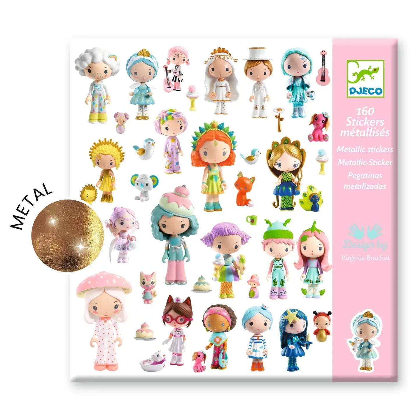 The Little World of Tinyly Sticker Sheets Djeco Lil Tulips