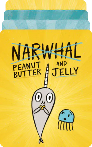 The Narwhal and the Jelly Collection - 4 Audiobook Cards Yoto Lil Tulips