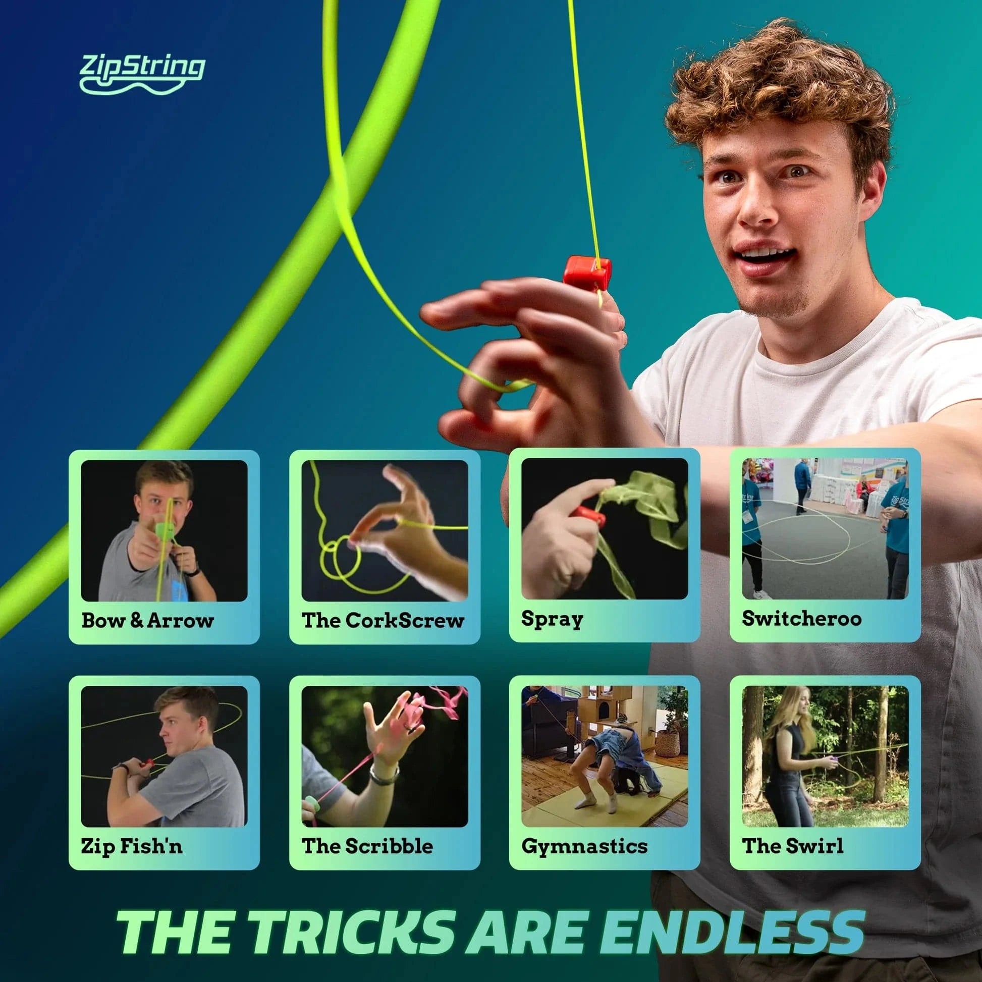 The Original ZipString-Rock'it Red ZipString Lil Tulips