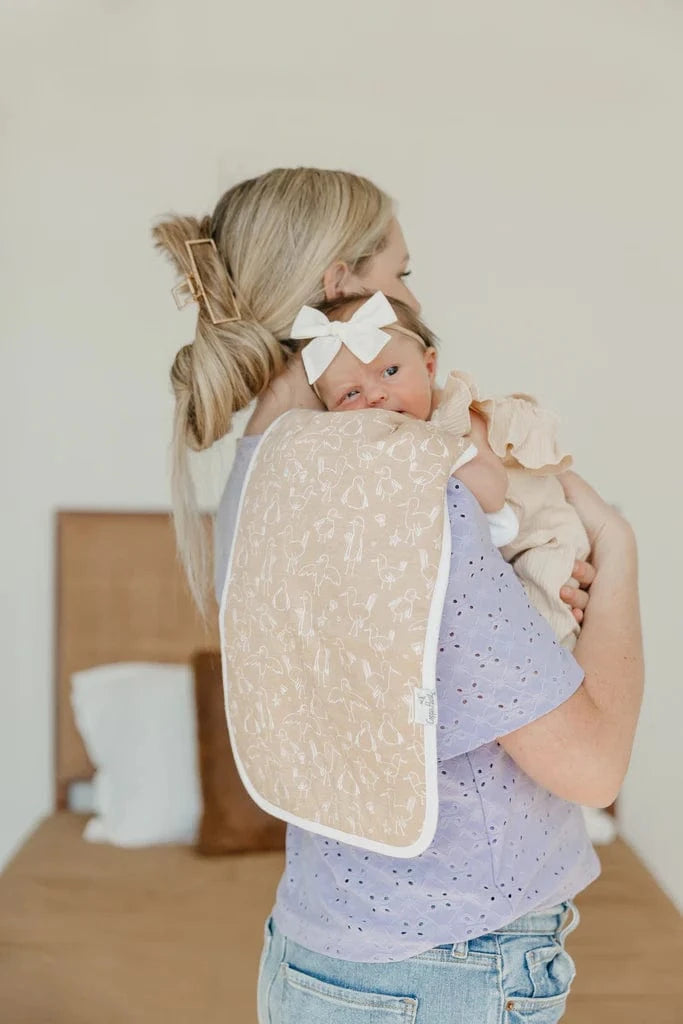 Tide Burp Cloth Set Copper Pearl Lil Tulips