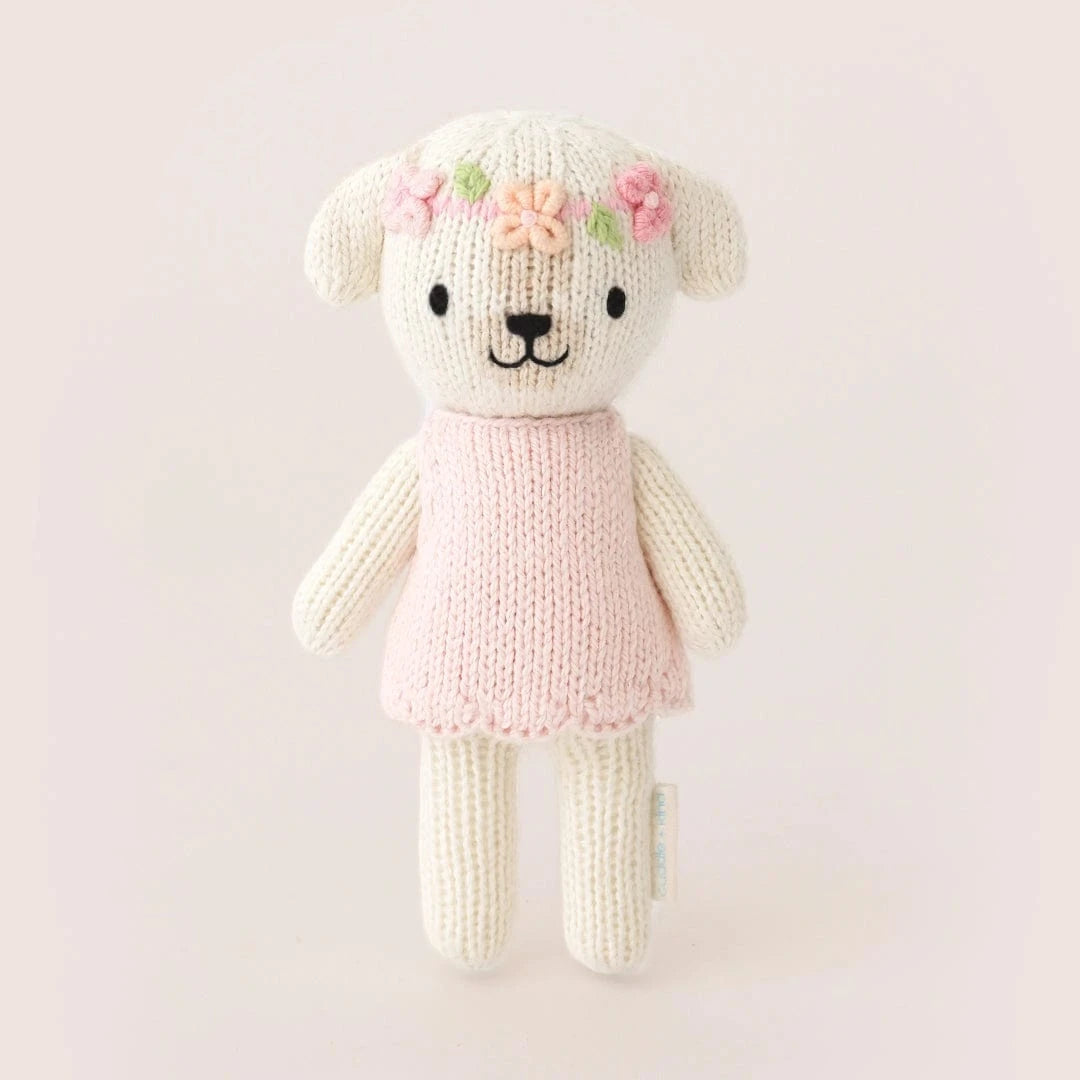 Tiny Charlotte the Dog with Floral House cuddle+kind Lil Tulips