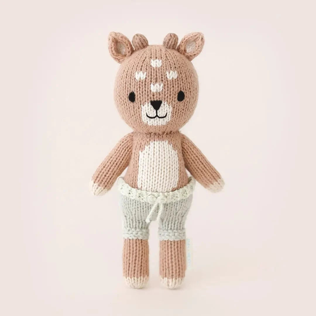 Tiny Elliott the Fawn with Floral House cuddle+kind Lil Tulips