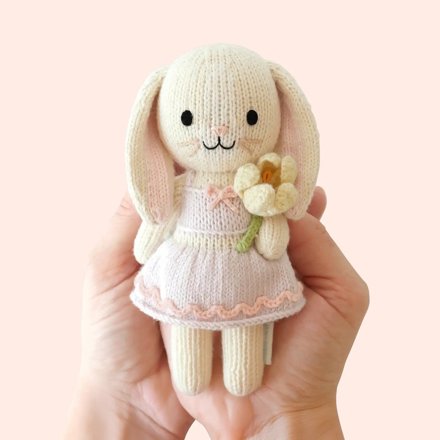 Tiny Lavender the Bunny with Floral House cuddle+kind Lil Tulips