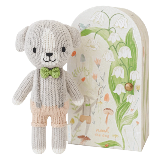 Tiny Noah the Dog with Floral House cuddle+kind Lil Tulips