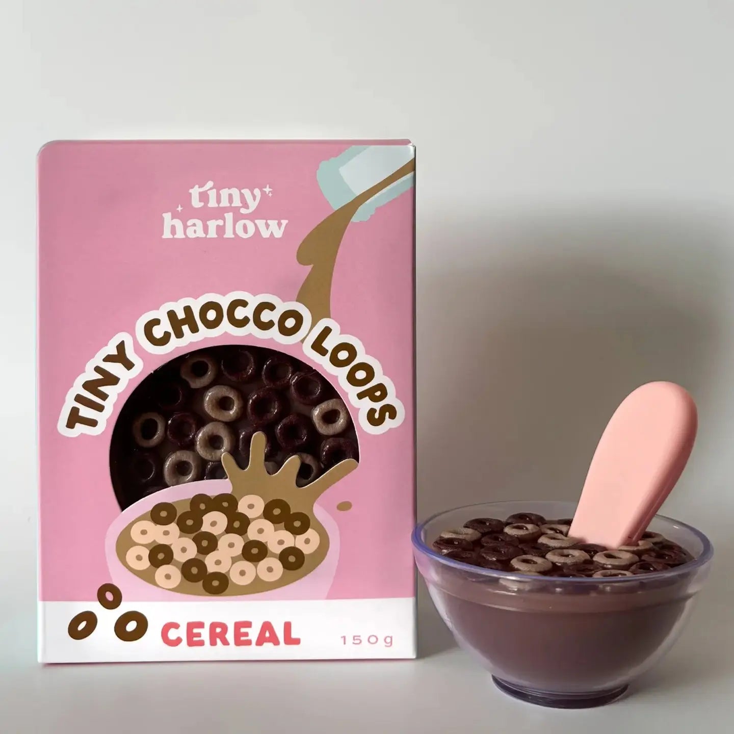 Tiny Tummies Set - Tiny Chocco Loops Cereal Bowl Tiny Harlow Lil Tulips