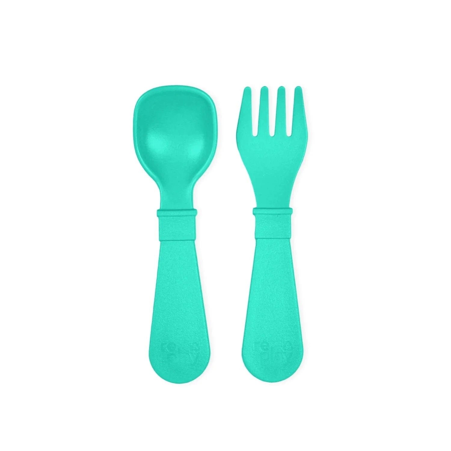 Tiny Utensil Pair Aqua RePlay Lil Tulips