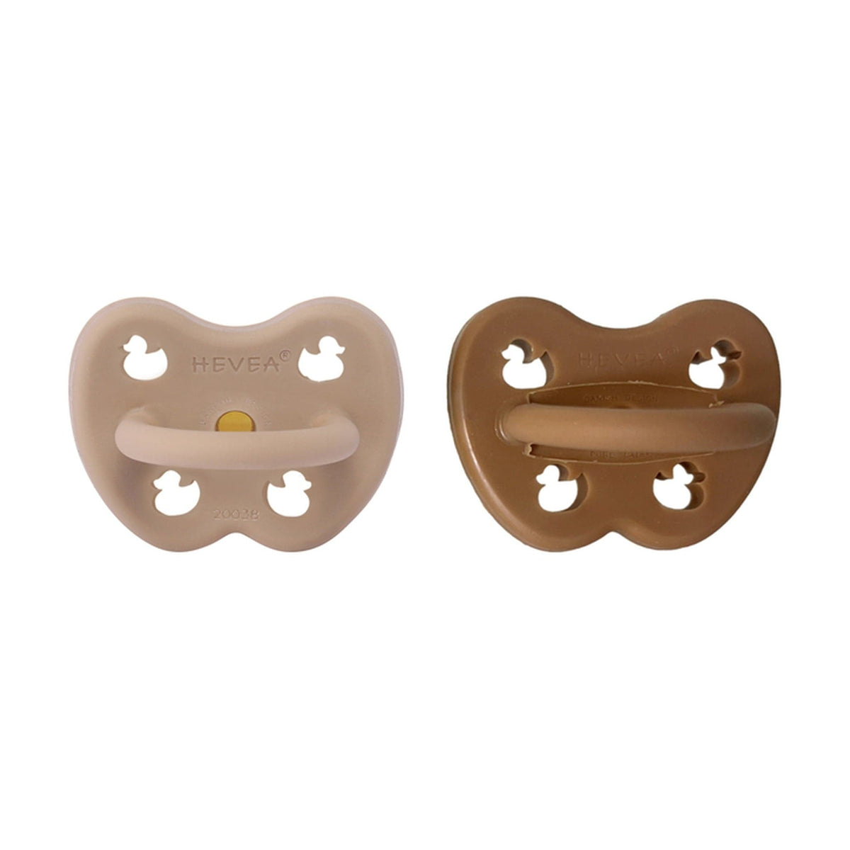 Toasted Dune Orthodontic Pacifiers – 3–36 Months (2-Pack) Hevea Lil Tulips