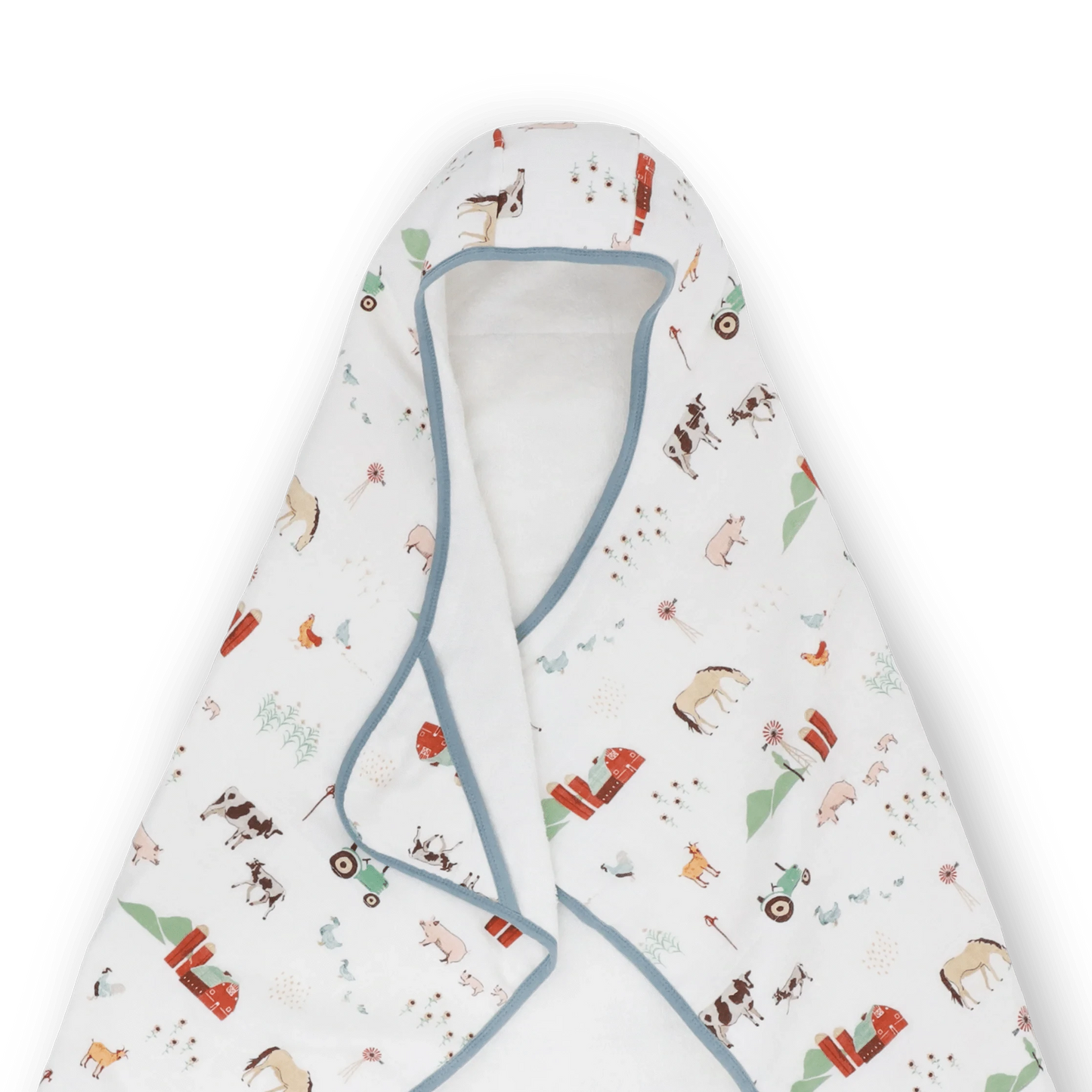 Toddler Hooded Towel - Farmyard Little Unicorn Lil Tulips