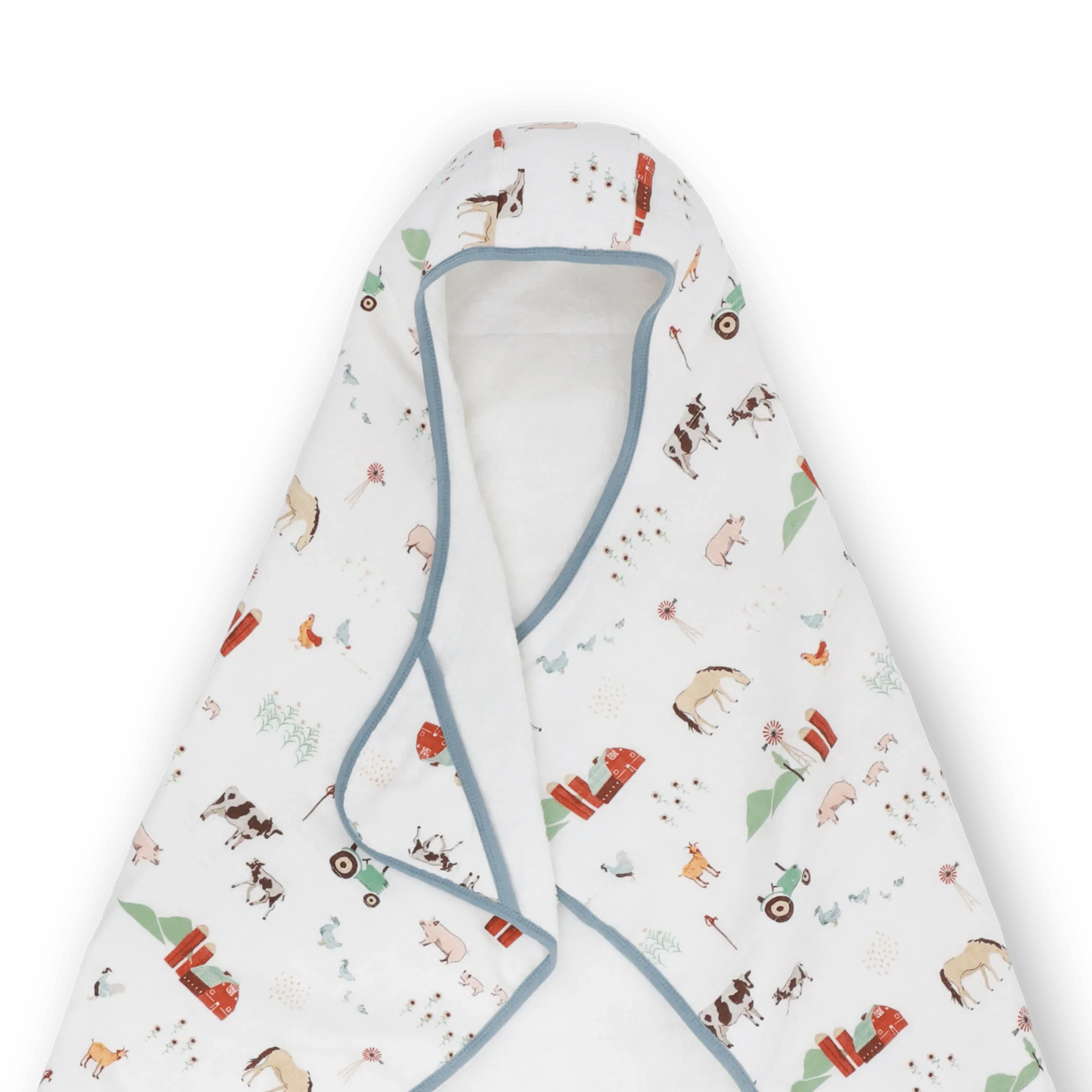 Toddler Hooded Towel - Farmyard Little Unicorn Lil Tulips