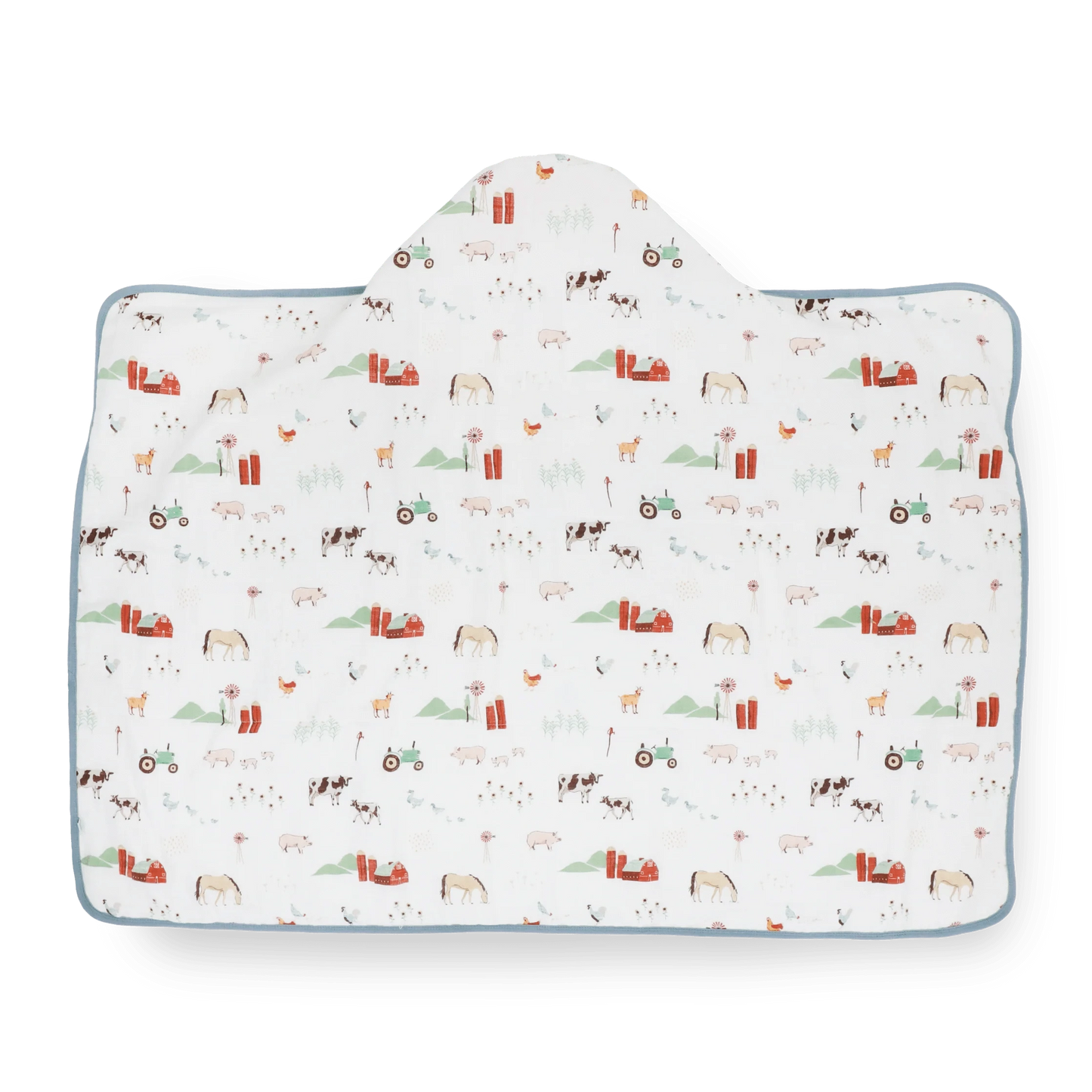 Toddler Hooded Towel - Farmyard Little Unicorn Lil Tulips