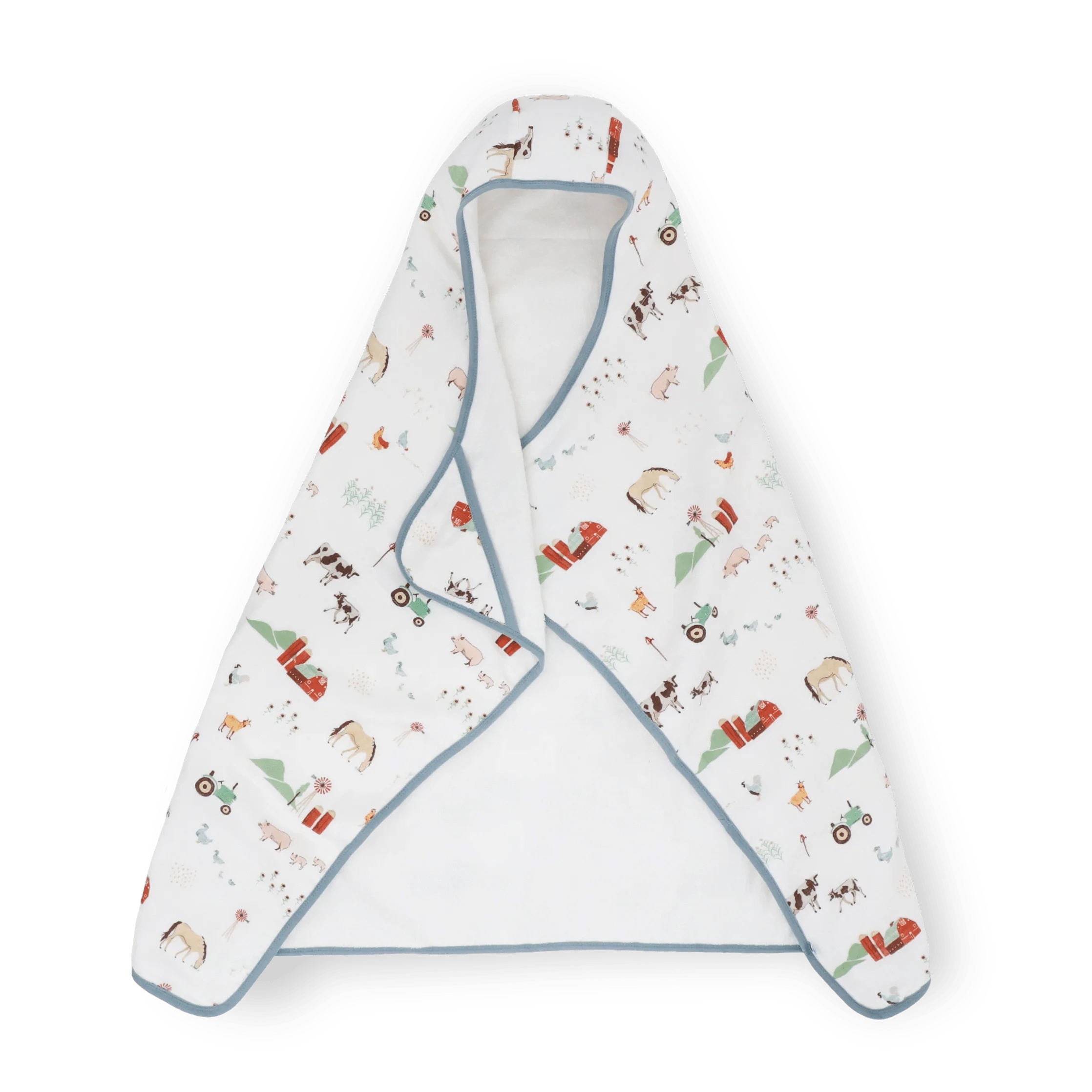 Toddler Hooded Towel - Farmyard Little Unicorn Lil Tulips