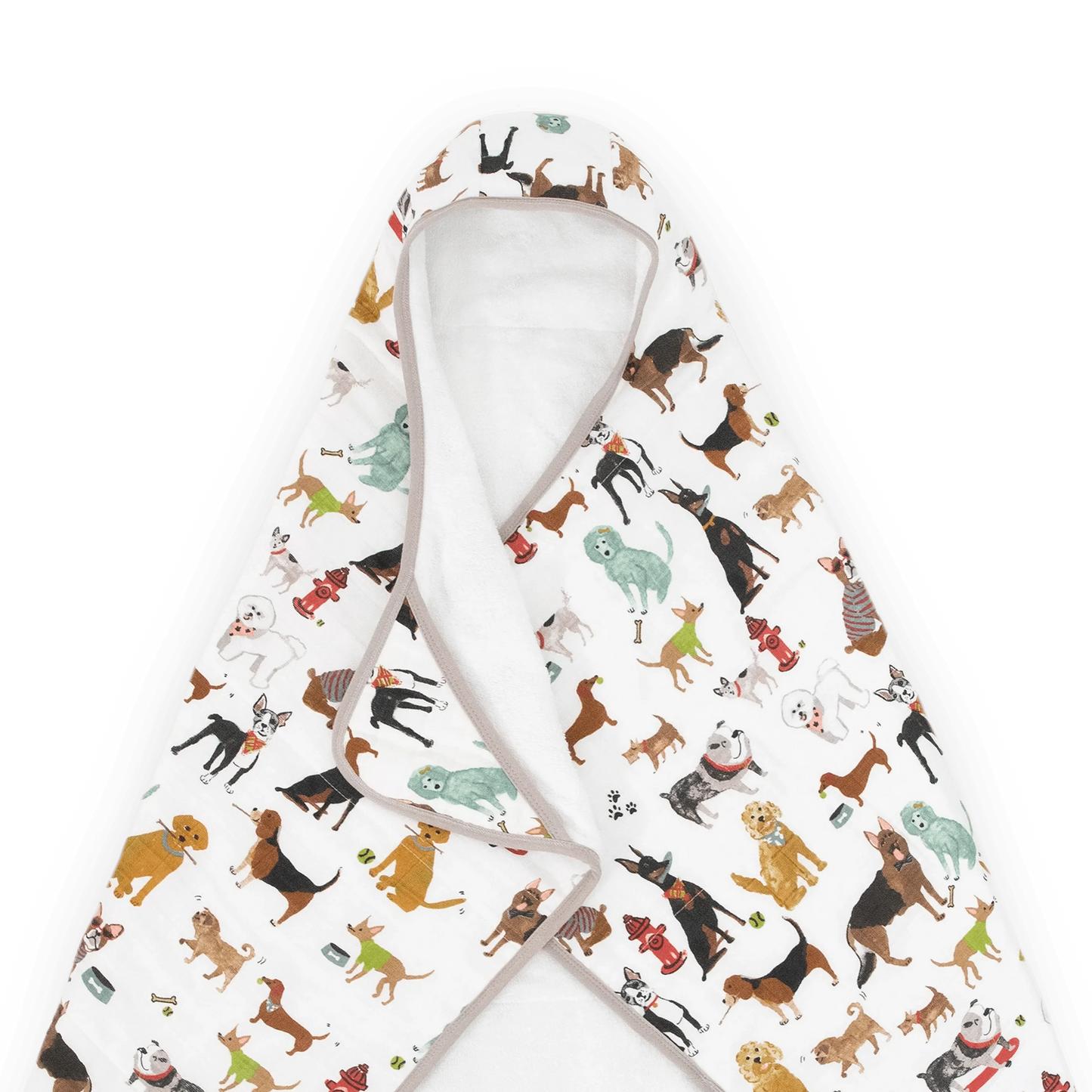 Toddler Hooded Towel - Woof Little Unicorn Lil Tulips