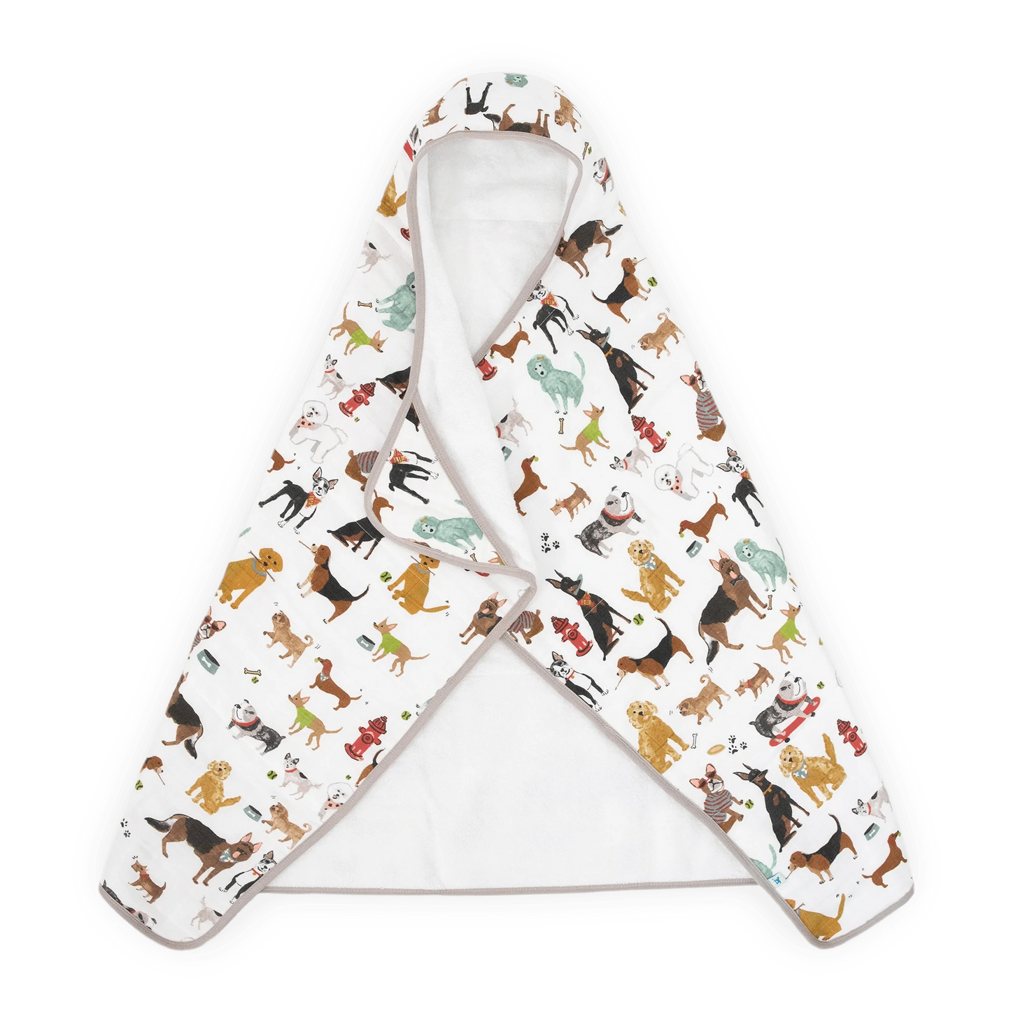 Toddler Hooded Towel - Woof Little Unicorn Lil Tulips