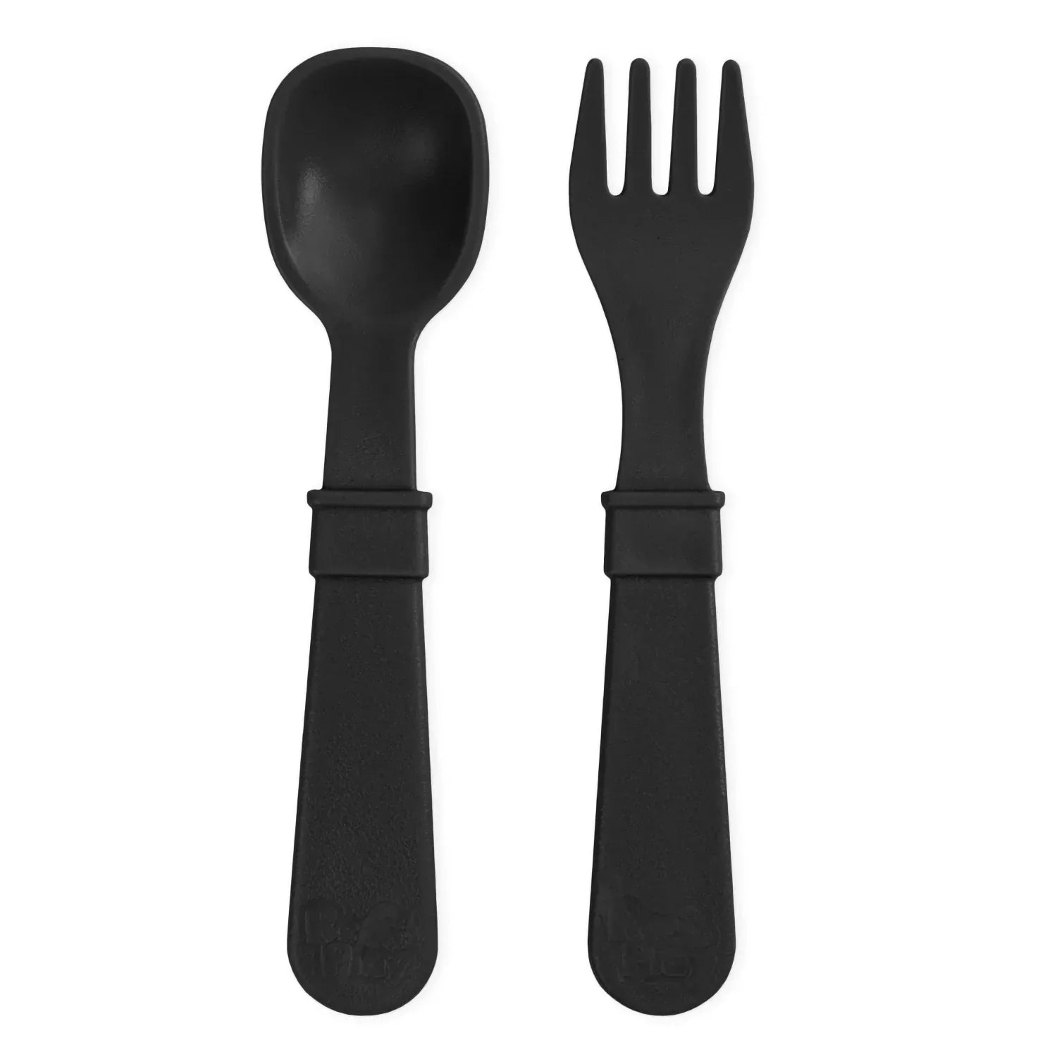 Toddler Utensil Pair USA Made - Black RePlay Lil Tulips