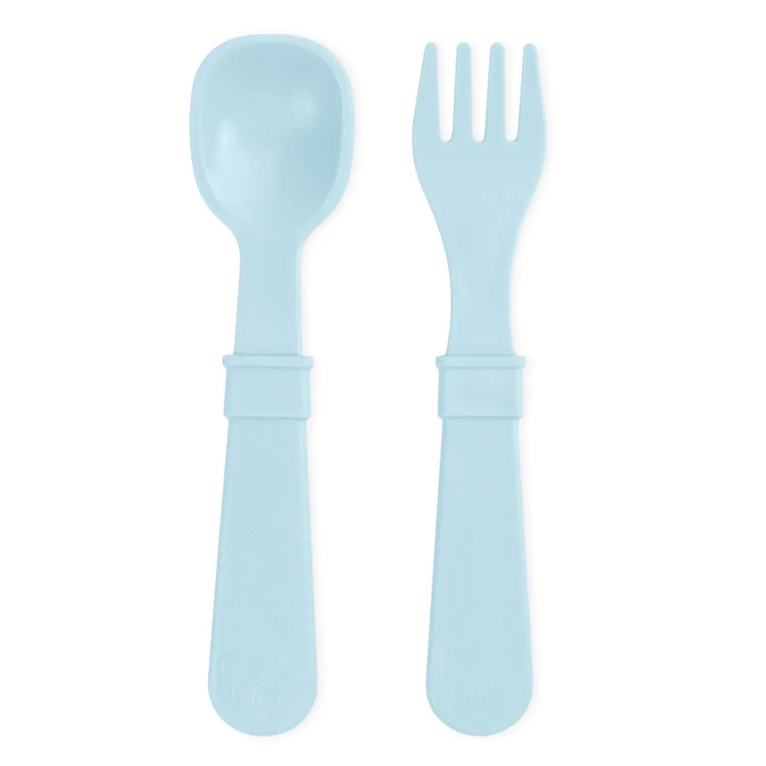 Toddler Utensil Pair USA Made - Ice Blue RePlay Lil Tulips