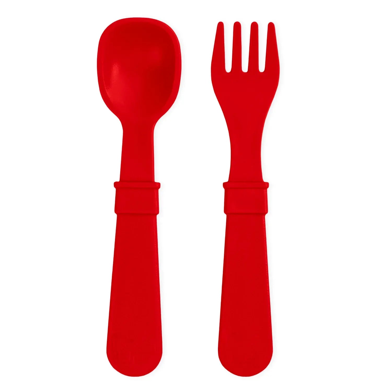 Toddler Utensil Pair USA Made - Red RePlay Lil Tulips