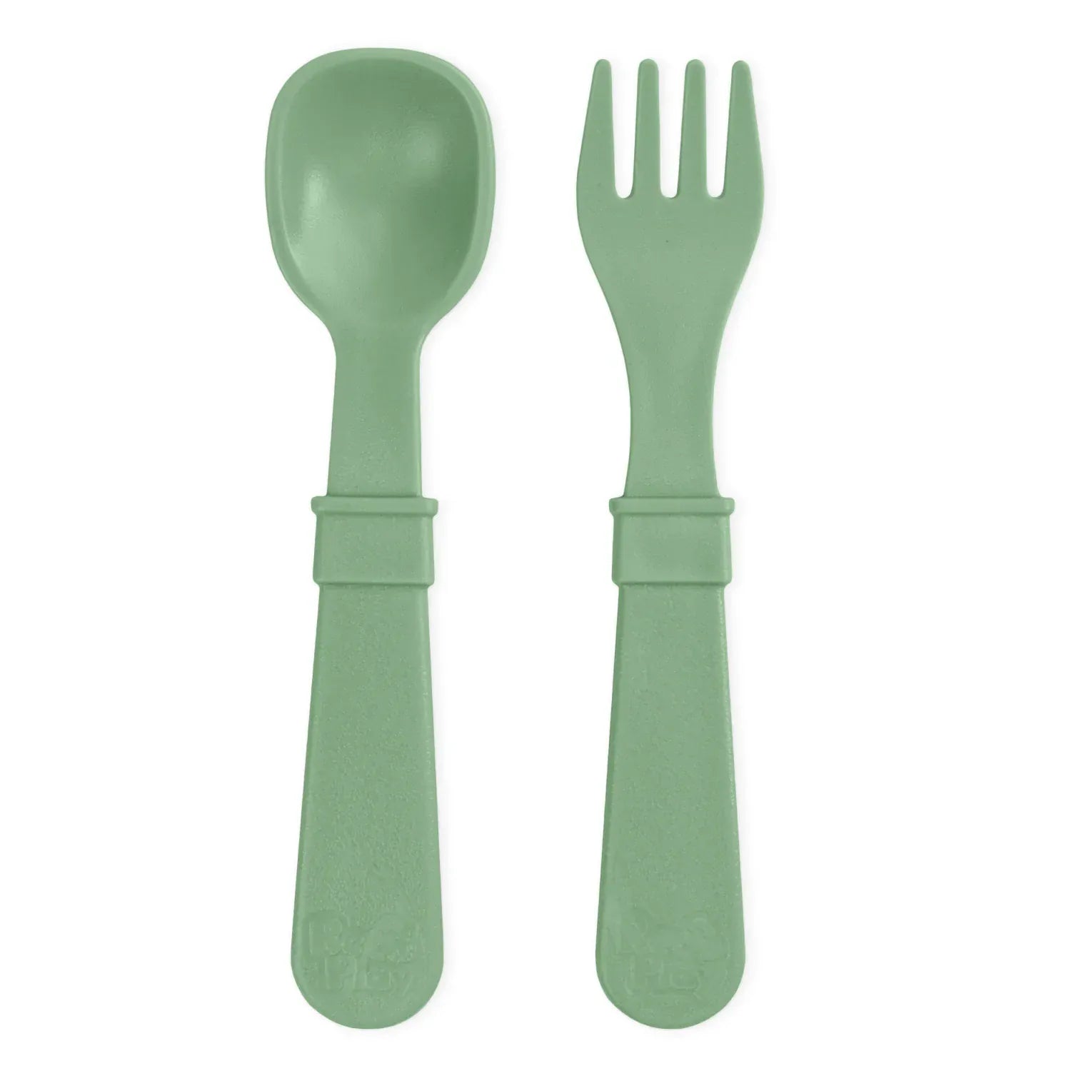 Toddler Utensil Pair USA Made - Sage RePlay Lil Tulips